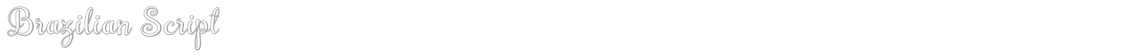 Brazilian Script font preview